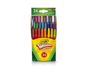 Crayola Twistables Crayons Coloring Set, Kids Indoor Activities at Home, 24 Count