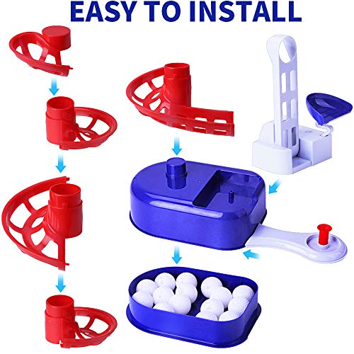 Second image of iPlay, iLearn Kids Golf Toys Set, Outdoor Lawn Sport Toy, Training Golf Balls & Clubs Equipment, Indoor Exercise, Outside Yard Active Gifts for 3 4 5 6 7 8 Year Olds Boys Toddlers Children Girls