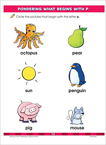 Second image of School Zone - Big Preschool Workbook - Ages 4 and Up, Colors, Shapes, Numbers 1-10, Alphabet, Pre-Writing, Pre-Reading, Phonics, and More (School Zone Big Workbook Series)