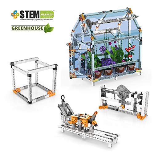 Second image of Engino Discovering STEM Botanic Laboratory | Build A Greenhouse | Illustrated Instruction Manual | Theory & Facts | Experimental Activities | STEM Construction Kit