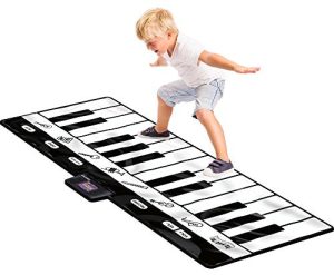 Click N' Play Gigantic Keyboard Play Mat, 24 Keys Piano Mat, 8 Selectable Musical Instruments + Play -Record -Playback -Demo-mode